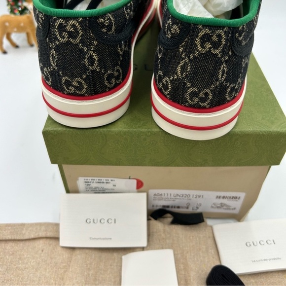 Men’s Gucci 1977 tennis low top sneakers size 10 made in Italy - Picture 6 of 9